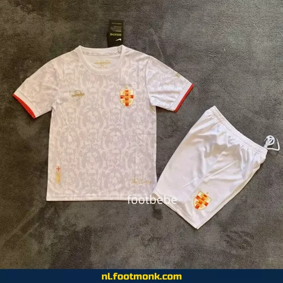 Engeland Voetbalshirt Kinderen 2024 Wit – Officieel Voetbaltenue, Personaliseerbaar