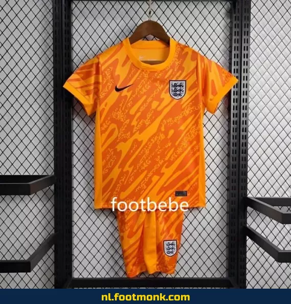 Engeland keeperstenue 2024 voor kinderen - oranje voetbalshirt | origineel voetbalshirt kinderen | fanwear | aanbieding