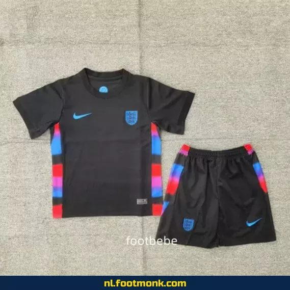 Engeland Voetbalshirt Kinderen 2025 - Zwart | Officieel Voetbalshirt | Personaliseerbaar