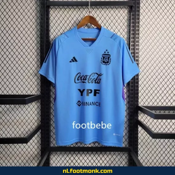 Argentinië Voetbalshirt 2023 – 3 Sterren Pre-Match Blauw – Officieel Voetbalshirt