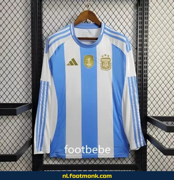 Argentinië 3-sterren voetbalshirt 2024 thuis – lange mouwen – officieel voetbaltenue