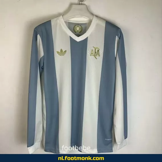 Argentijns voetbalshirt 50 jaar special 2024-2025 met lange mouwen – Officieel, origineel en personaliseerbaar