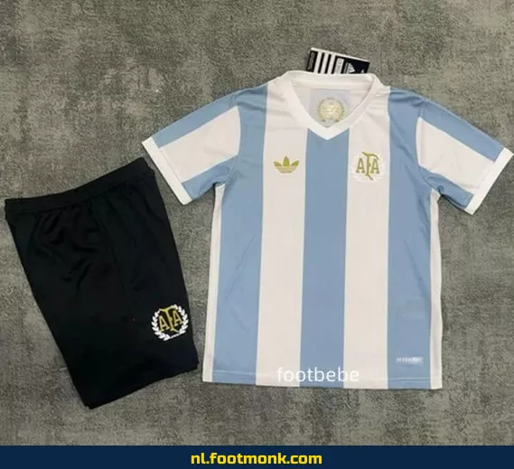 Argentijns voetbalshirt voor kinderen – Speciale editie 50 jaar 2024/2025 | Officieel voetbalshirt | Personaliseerbaar