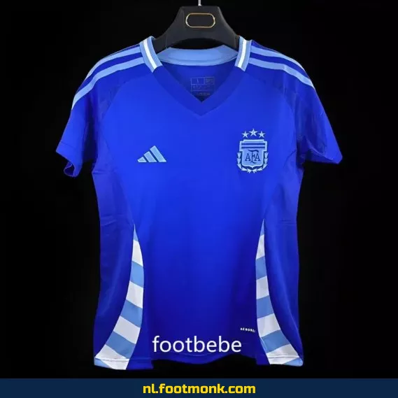 Argentijns voetbalshirt dames 2024 - Blauw uittenue - Officieel voetbalshirt