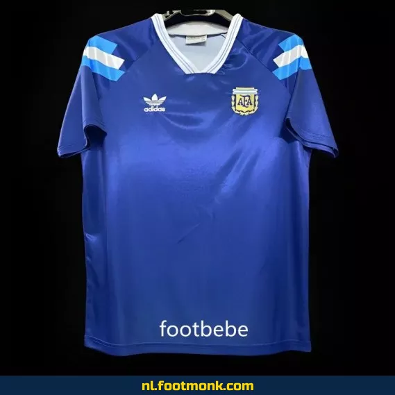 Retro Argentina voetbalshirt vintage 1991-1993 - Blauw exterieur - Officieel voetbaltenue - Authentiek voetbalshirt