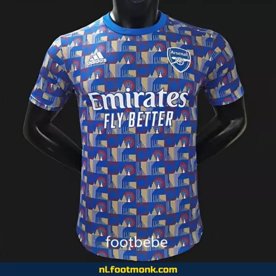 Arsenal 2024-2025 Trainingsshirt Blauw - Officieel Voetbalshirt voor Heren & Dames | Fanwear, Personaliseerbaar