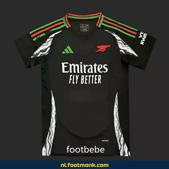 Arsenal Uit-shirt 2024-2025 - Zwart Voetbalshirt | Officieel Voetbalshirt voor Dames & Heren | Koop Nu Online
