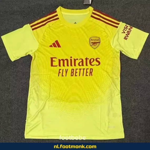 Arsenal Keepersshirt 2025-2026 – Geel Voetbalshirt voor Doelman – Officieel Voetbaltenue – Bestel Online