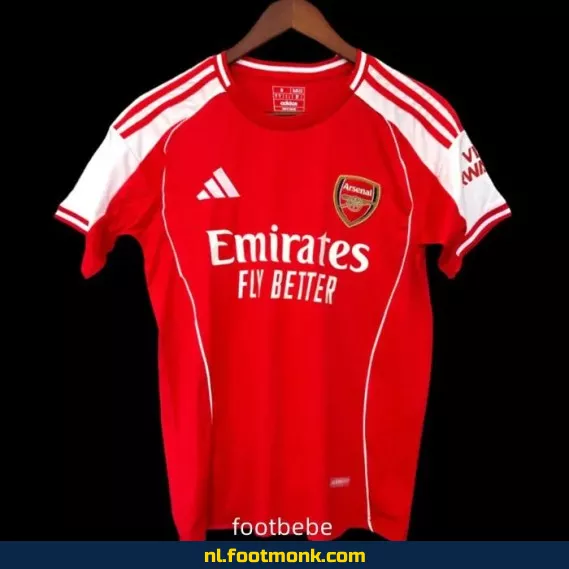 Voetbalshirt Arsenal 2025-2026 Domicile - Origineel, Bedrukt & Officieel, Voetbalshirts Kopen Online