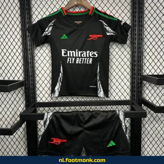 Arsenal Uit Thuisshirt Kinderen 2024-2025 - Zwart | Officieel Voetbalshirt | Voetbalshirt Kopen Online