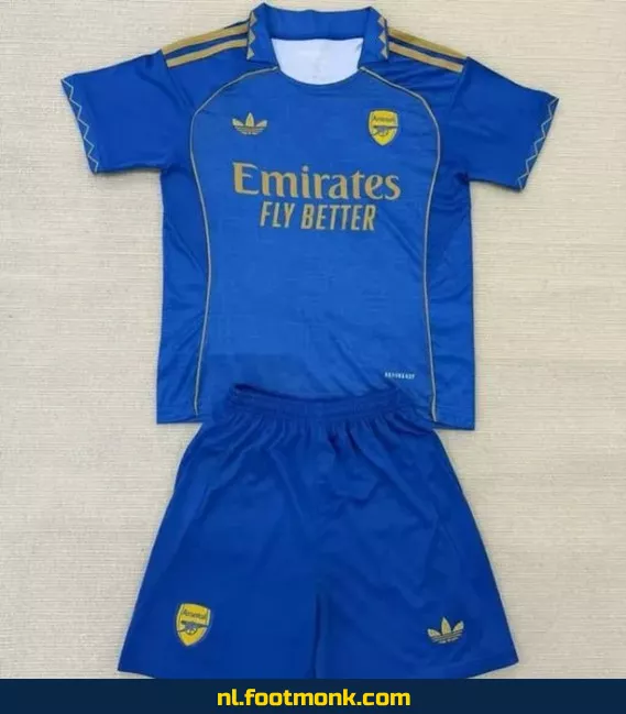 Arsenal Kinder Voetbalshirt 2025-2026 – Blauw Concept | Officieel Voetbalshirt voor Kinderen | Koop Nu Online
