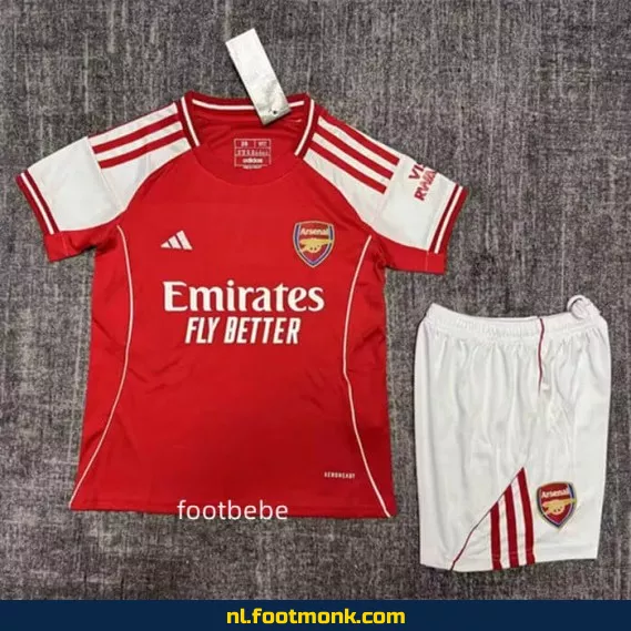 Arsenal Thuisshirt Kinderen 2025-2026 | Officieel Voetbalshirt | Voetbalshirt Kinderen Kopen