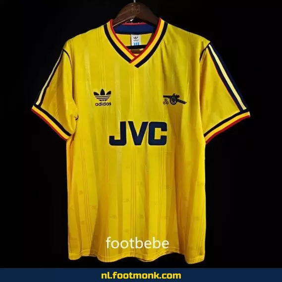 Arsenal Vintage Voetbalshirt 1986-1988 Uit Shirt Geel - Officieel Retro Voetbaltenue | Voetbalshirts Heren & Dames | Originele Fanshop