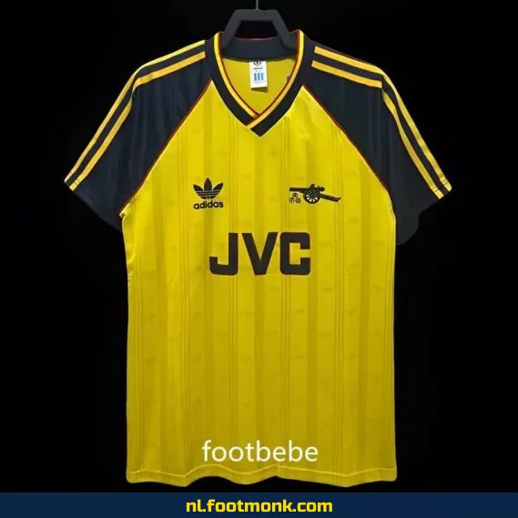 Arsenal Vintage Voetbalshirt 1988-1990 Uit Shirt Geel - Retro Voetbalshirt Kopen | Officieel Fanwear | Aanbieding