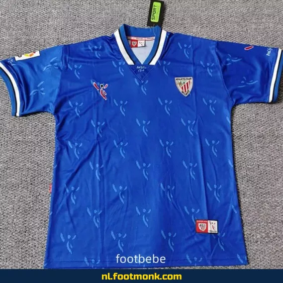 Authentiek Athletic Bilbao Vintage Voetbalshirt 2001-2002 Uit Shirt - Retro Voetbalshirt voor Supporters - Officieel Voetbaltenue