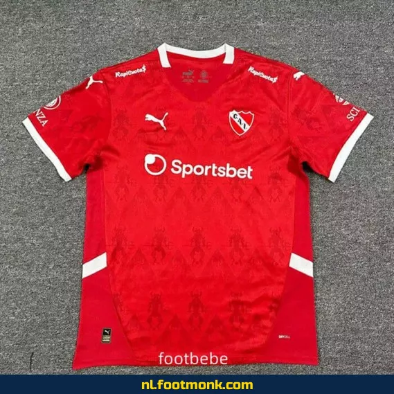 Officieel Atlético Independiente Thuisshirt 2025-2026 – Voetbalshirt Dames/Heren – Origineel Voetbaltenue met Bedrukking