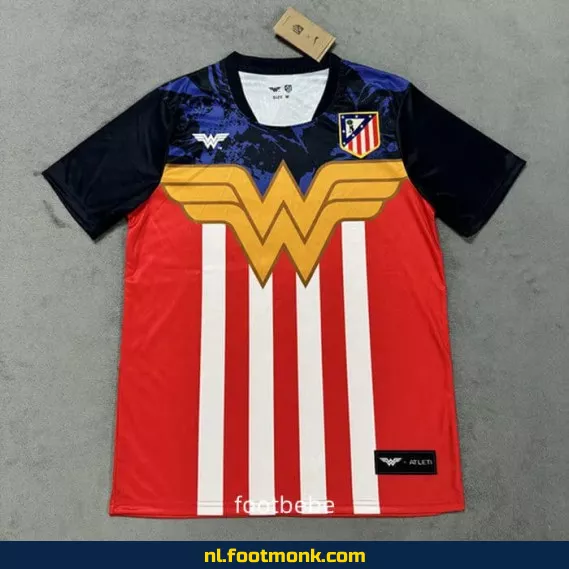 Atletico Madrid Voetbalshirt 2025-2026 Wonder Woman – Officieel Voetbalshirt voor Dames & Heren – Personaliseerbaar