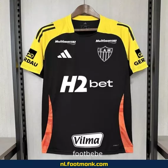 Atlético Mineiro Trainingsshirt 2025-2026 Zwart Met Sponsor – Officieel Voetbalshirt | Voetbalshirt Dames/Heren | Fanwear Aanbieding