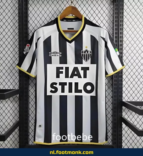 Atlético Mineiro Vintage Voetbalshirt 2002-2003 Thuistenue – Retro Voetbal Shirt voor Supporters – Officieel Voetbalshirt Dames/Heren