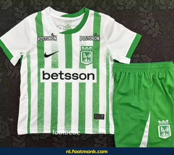 Atlético Nacional Thuisshirt Kinderen 2025-2026 | Officieel Voetbalshirt | Voetbalshirt Kinderen Kopen