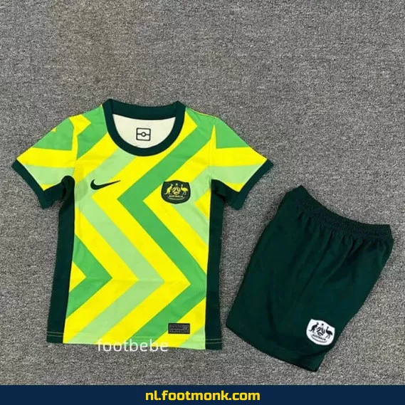 Australië Thuisshirt Kinderen 2025-2026 | Officieel Voetbalshirt | Personaliseerbaar