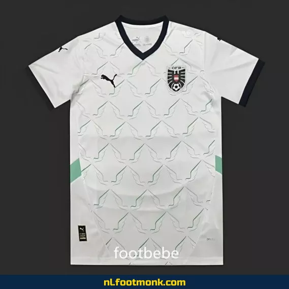 Oostenrijk uit voetbalshirt Euro 2024 - wit | Officieel voetbaltenue | Voetbalshirts heren/dames/kinderen | Personaliseerbaar | Snelle levering
