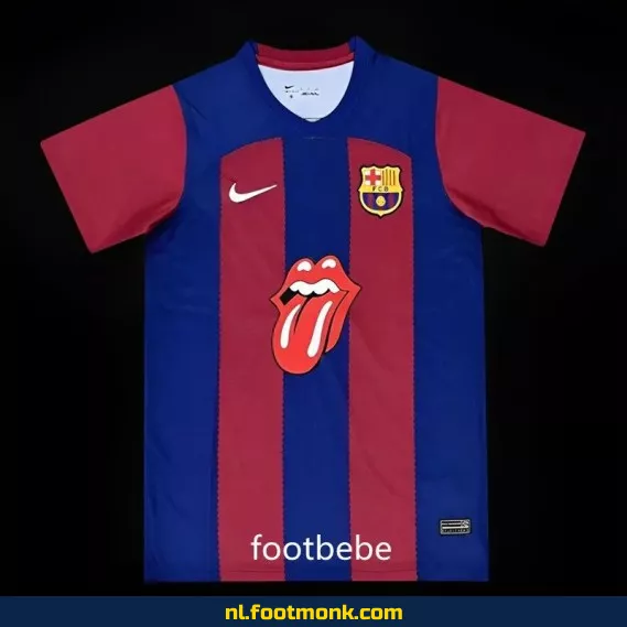 FC Barcelona Voetbalshirt 2023-2024 Rolling Stones Editie – Officieel Voetbalshirt voor Dames & Heren – Koop Nu Online