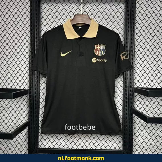 FC Barcelona Polo Voetbalshirt 2024-2025 - Zwart - Officieel Voetbalshirt voor Dames & Heren - Bestel Nu Online