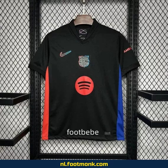 FC Barcelona Uit Shirt 2024-2025 - Zwart Voetbalshirt | Officieel | Heren/Dames/Kinderen | Snelle Levering