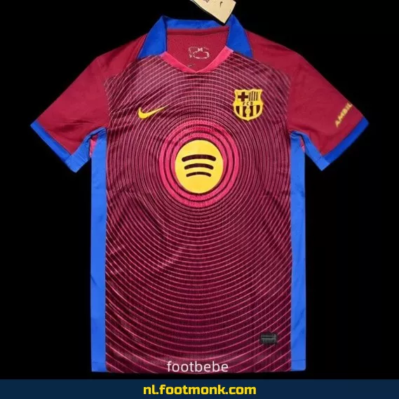 FC Barcelona Voetbalshirt 2025-2026 - Bourgogne - Officieel Voetbalshirt voor Dames & Heren - Bestel Nu Online