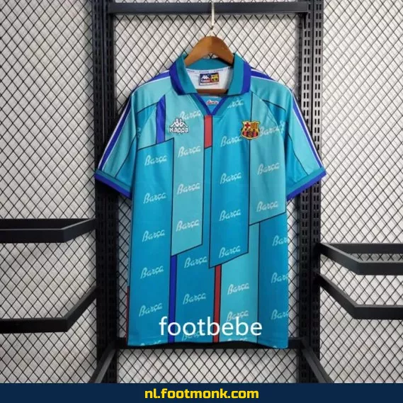 Vintage FC Barcelona Voetbalshirt 1995-1997 Uit Shirt - Officieel Retro Voetbalshirt voor Supporters - Origineel Voetbalshirt voor Heren & Dames