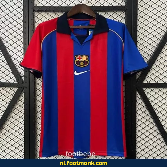 Retro FC Barcelona Voetbalshirt Thuis 2001-2002 - Officieel Vintage Voetbalshirt