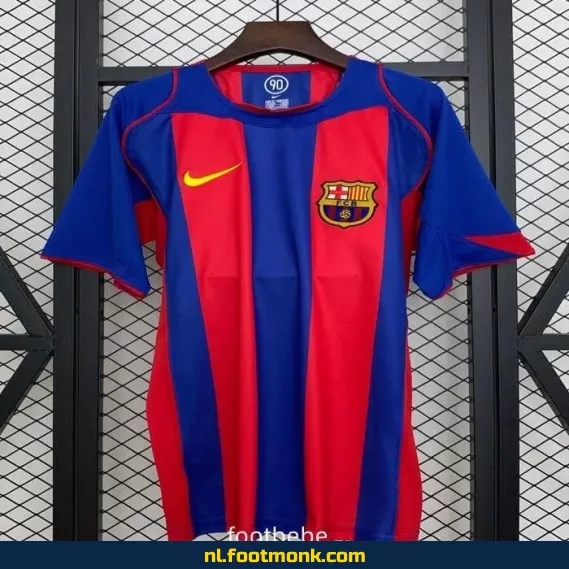 FC Barcelona Vintage Thuisshirt 2004-2005 - Officieel Voetbalshirt
