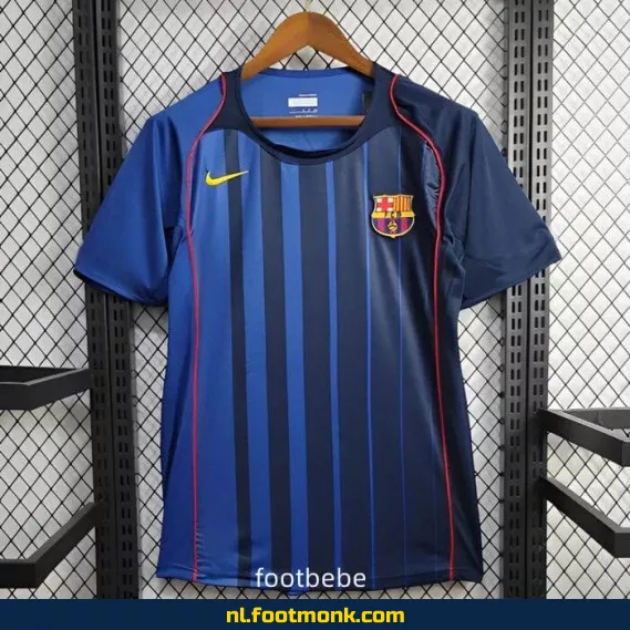 Vintage FC Barcelona Voetbalshirt 2004-2005 - Uit Shirt - Officieel Retro Voetbaltenue - Authentiek Voetbalshirt