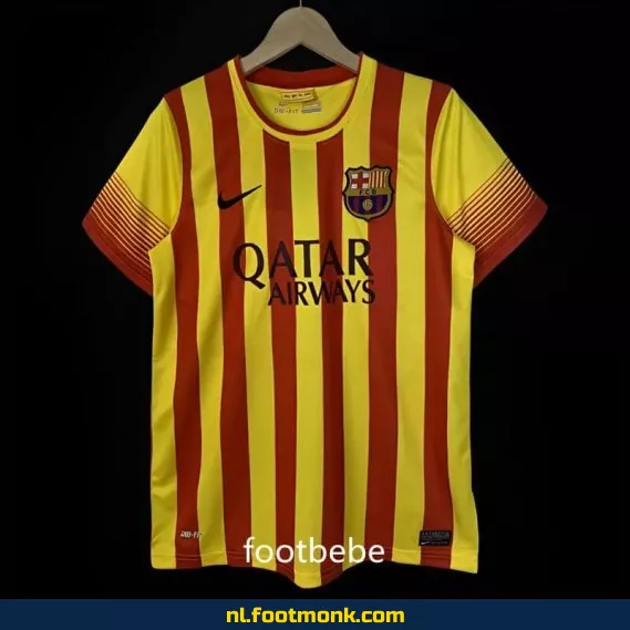Retro FC Barcelona Uit-shirt 2013-2014 - Geel - Officieel Voetbalshirt - Vintage Voetbalshirts - Koop Nu