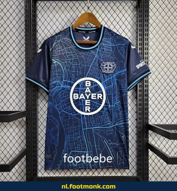Bayer 04 Leverkusen Voetbalshirt 2024/2025 - Charcoal Grijs | Officieel Voetbaltenue | Heren & Dames | Fanwear | Aanbieding