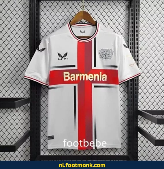 Bayer 04 Leverkusen Uit Thuisshirt 2024-2025 - Wit Voetbalshirt voor Heren & Dames - Officieel Voetbaltenue - Koop Nu Online