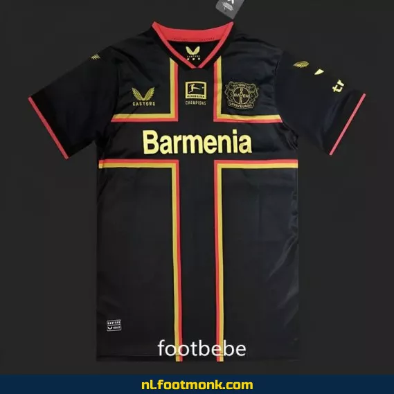 Bayer 04 Leverkusen 2024 speciaal editie zwart voetbalshirt – Officieel voetbalshirt voor heren en dames | Fanwear | Aanbieding