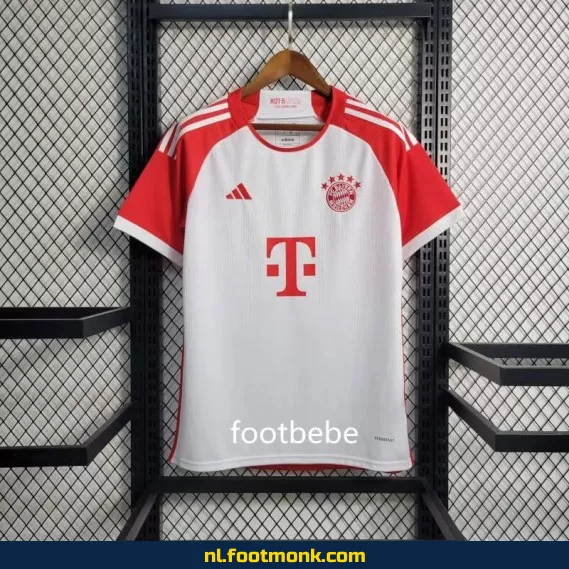 Officieel Bayern Munich Thuisshirt 2023-2024 – Wit Voetbalshirt voor Dames & Heren | Origineel Voetbaltenue met Optie tot Personalisatie