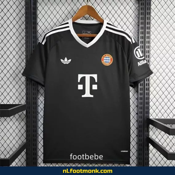 Bayern Munich 2024/2025 Doelman Shirt Zwart – Officieel Voetbalshirt – Keeperstenue – Voetbalshirts Dames/Heren – Fanwear Aanbieding