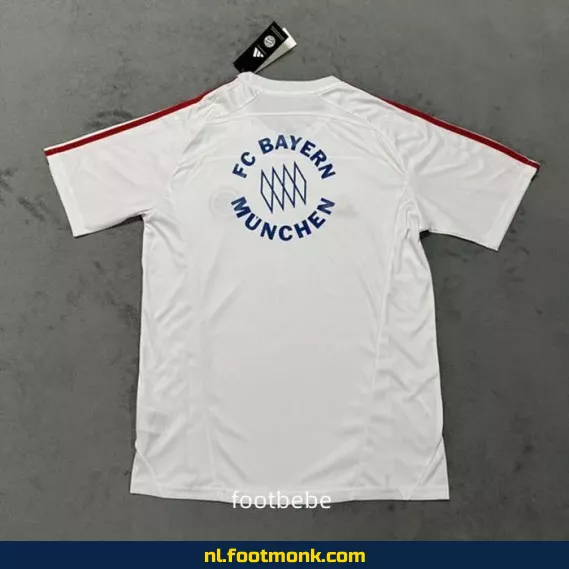 Bayern Munich 2025-2026 Trainingsshirt Wit – Officieel Voetbalshirt | Heren & Dames | Fanwear | Aanbieding