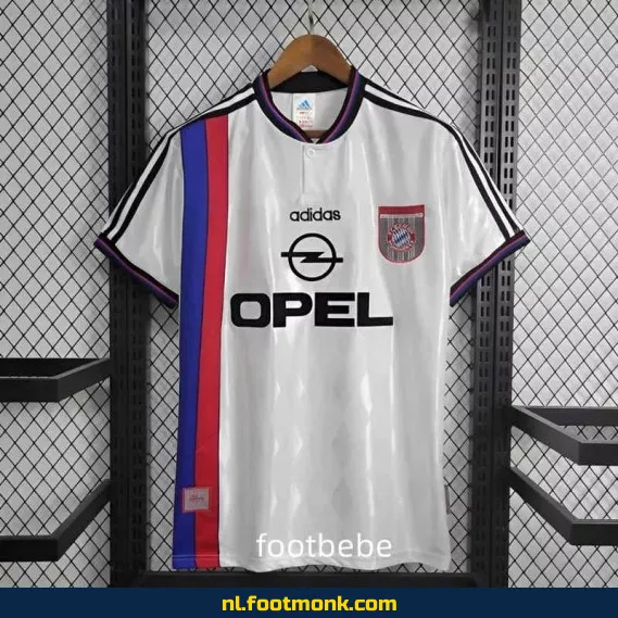 Bayern Munich Vintage Voetbalshirt 1996-1998 Uit Shirt - Officieel Retro Voetbaltenue - Authentiek Voetbalshirt voor Supporters