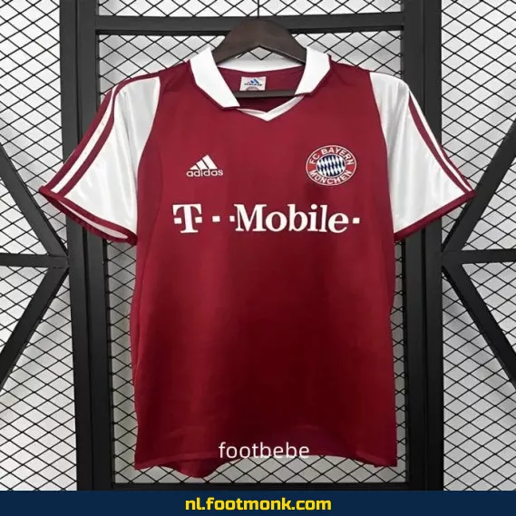 Bayern Munich Vintage Voetbalshirt 2003-2004 Thuistenue - Officieel Retro Voetbaltenue | Voetbalshirts Dames & Heren