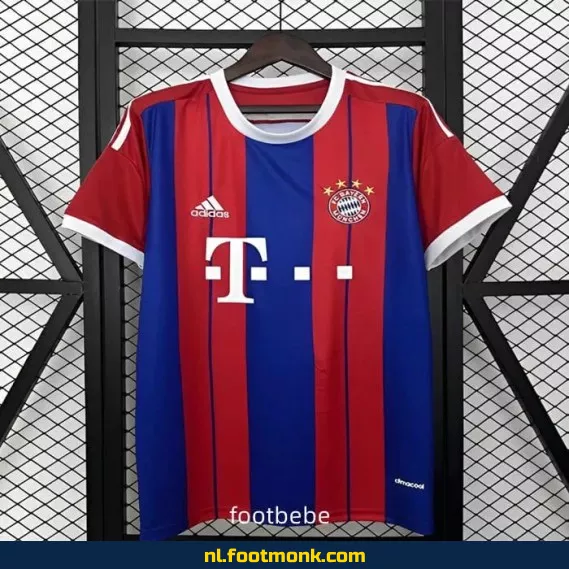 Bayern Munich Vintage Voetbalshirt 2014-2015 Thuistenue - Officieel Retro Voetbalshirt voor Dames & Heren - Origineel Voetbal Shirt met Optie tot Personaliseren
