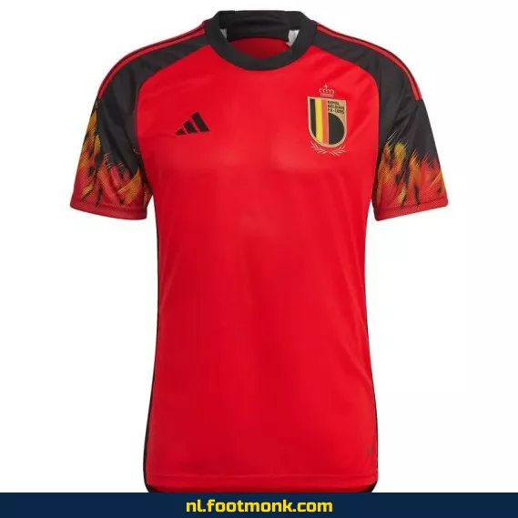Origineel Belgisch voetbalshirt 2022 - Thuis tenue - Koop nu online | Voetbalshirt heren/dames/kinderen | Officieel WK-shirt