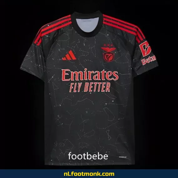 Officieel Benfica voetbalshirt 2024-2025 - Uit tenue zwart - Koop nu originele voetbalshirts online