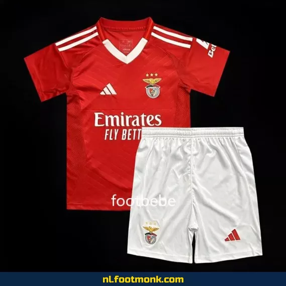 Benfica Thuisshirt Kinderen 2024-2025 – Rood Voetbalshirt | Officieel Voetbalshirt | Voetbalshirt Kinderen | Fanwear