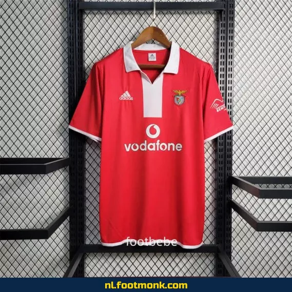 Origineel Benfica Vintage Voetbalshirt 2004-2005 - Thuis - Retro Voetbalshirt voor Supporters - Officieel Voetbaltenue - Heren/Dames