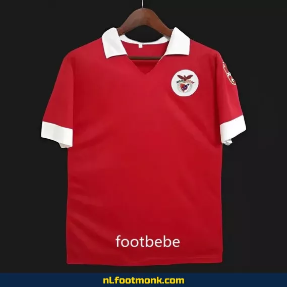 Retro Benfica voetbalshirt 1960-1961 - Rood thuistenue - Vintage voetbalshirt - Officieel voetbalshirt - Voetbalshirt supporter - Authentiek retro shirt