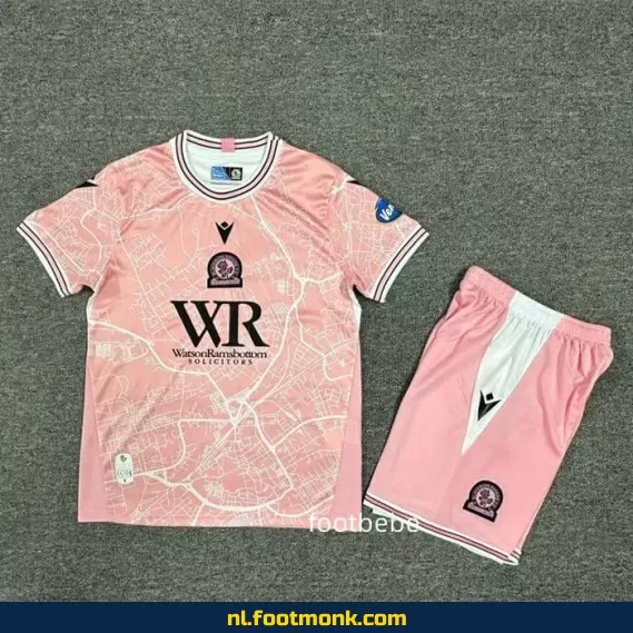 Blackburn Rovers Voetbalshirt Kinderen 2024-2025 Roze | Officieel Voetbalshirt | Fanwear | Aanbieding